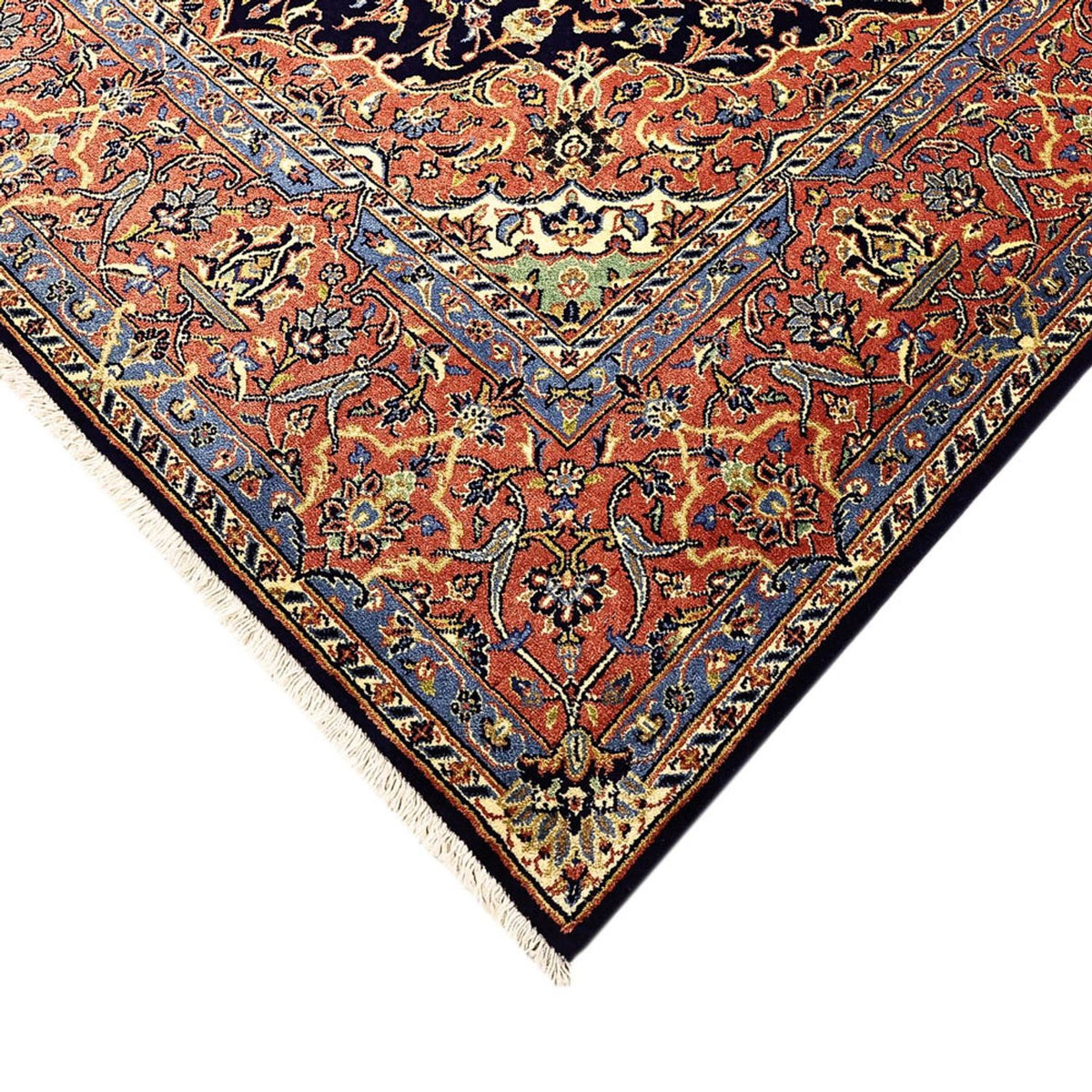 Perzisch tapijt - Bijar - Koninklijke - 220 x 136 cm - donkerblauw