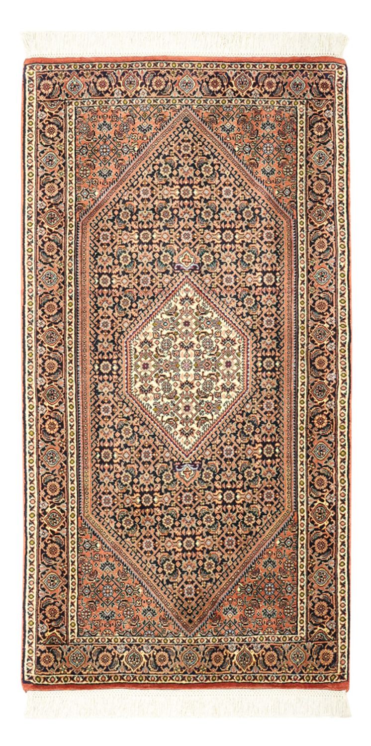 Perzisch tapijt - Bijar - 134 x 70 cm - donker beige