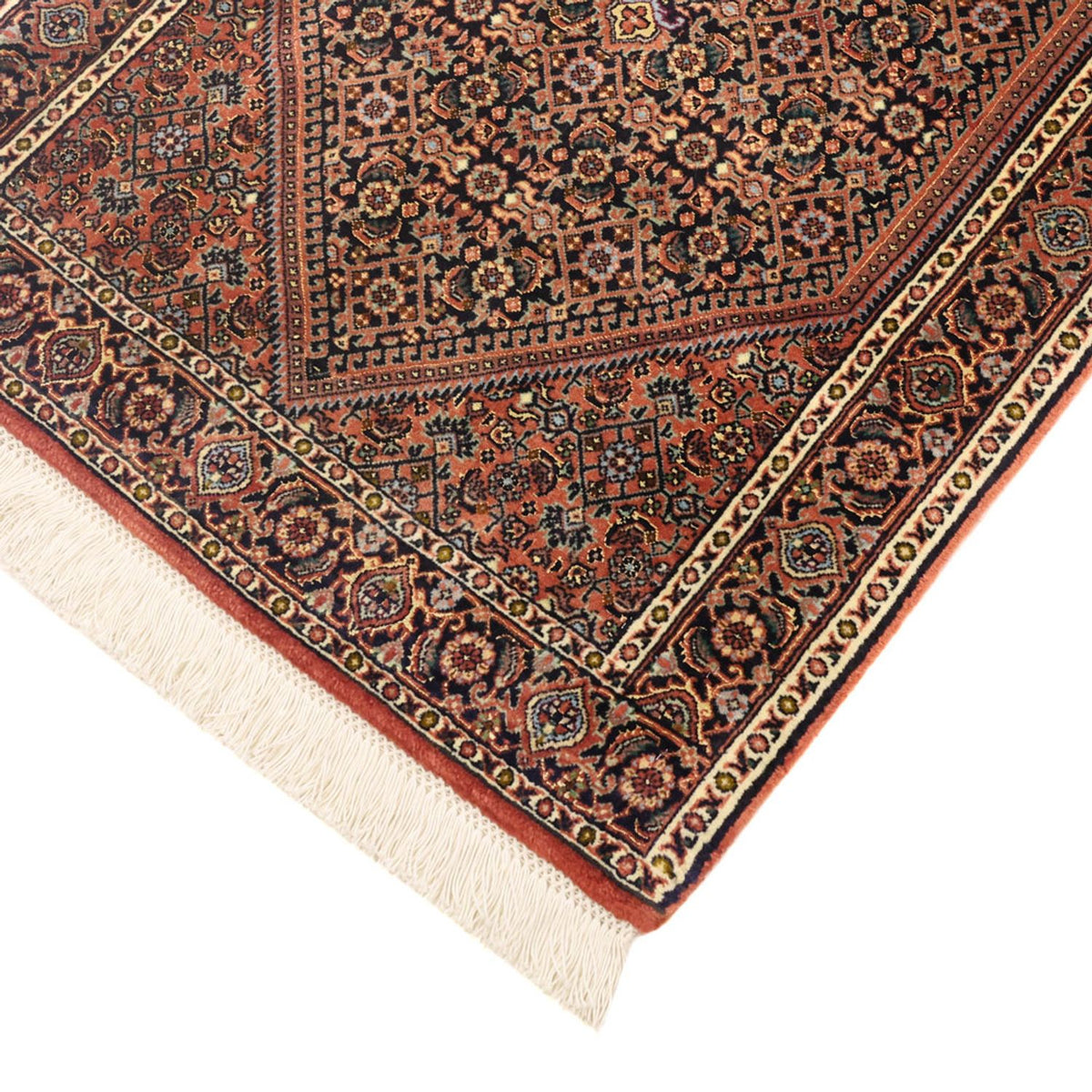 Perzisch tapijt - Bijar - 134 x 70 cm - donker beige