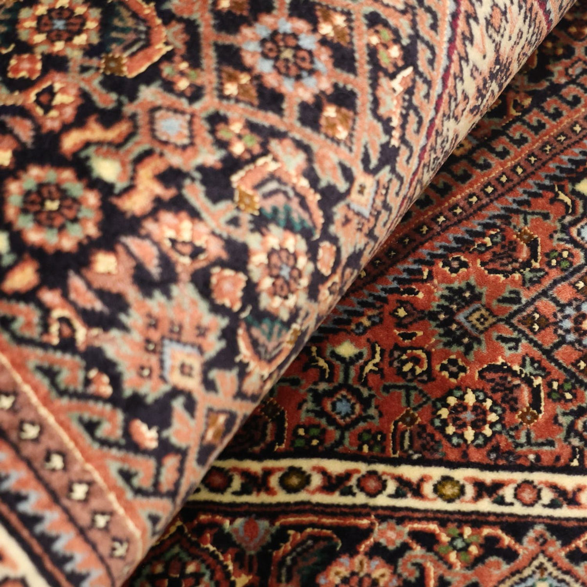 Perzisch tapijt - Bijar - 134 x 70 cm - donker beige