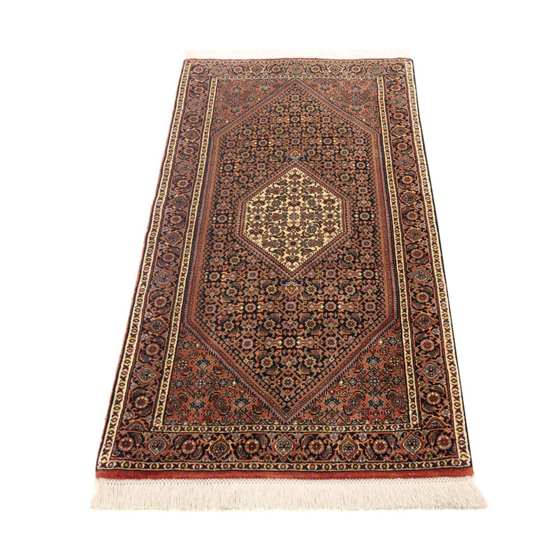 Perzisch tapijt - Bijar - 134 x 70 cm - donker beige