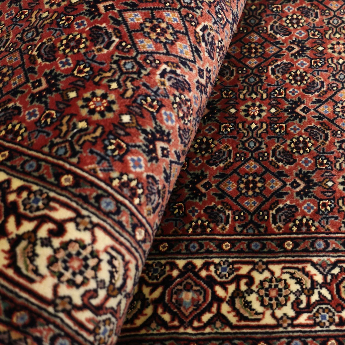 Perzisch tapijt - Bijar - 141 x 70 cm - roest