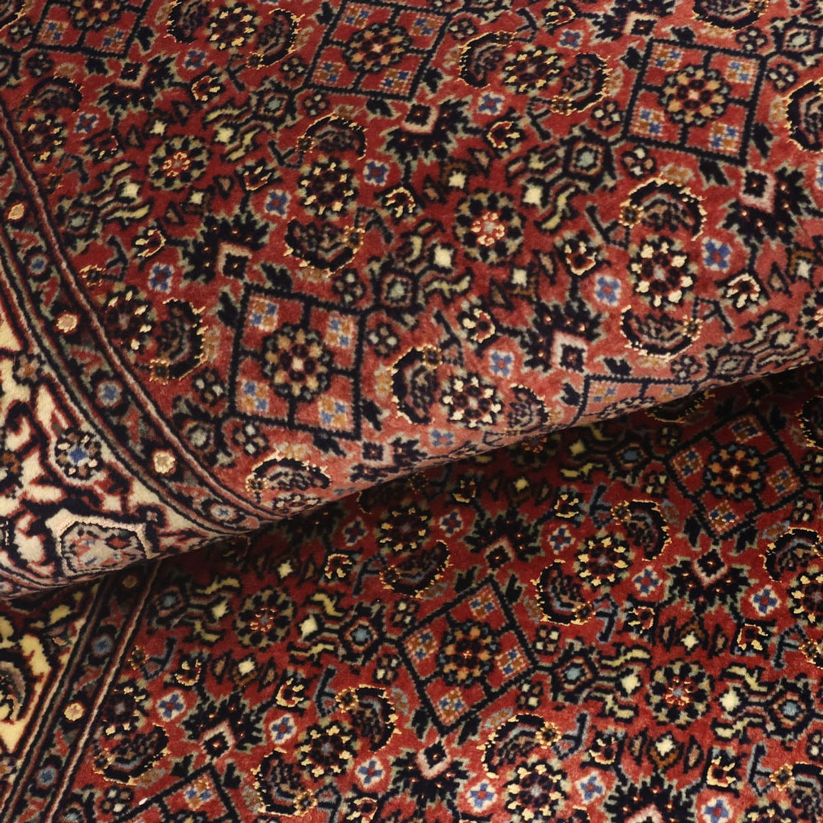 Perzisch tapijt - Bijar - 142 x 72 cm - donker beige