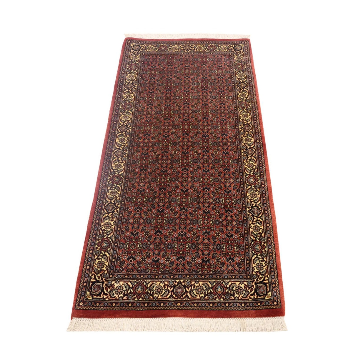Perzisch tapijt - Bijar - 142 x 72 cm - donker beige