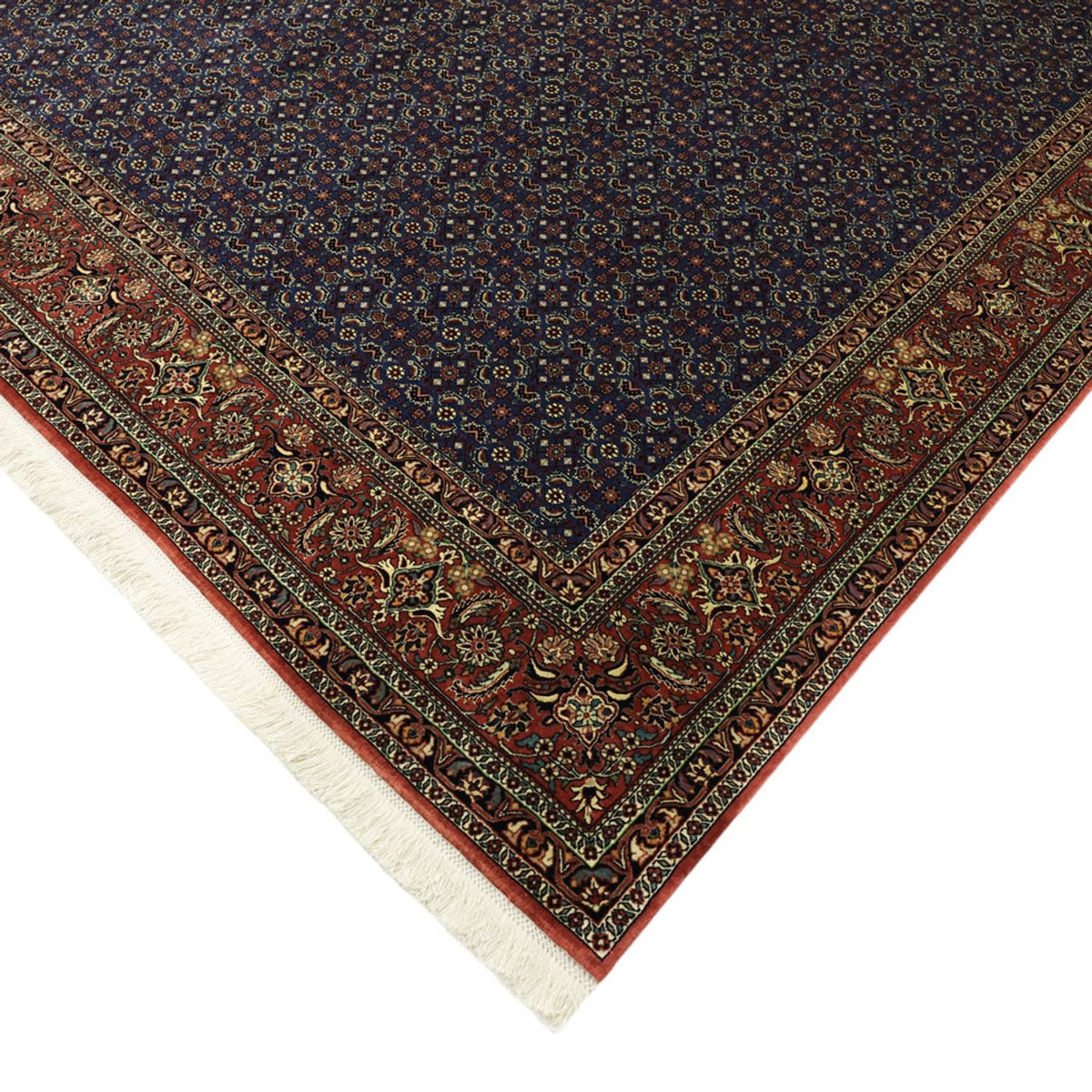 Perzisch tapijt - Bijar - Koninklijke - 319 x 256 cm - donkerblauw
