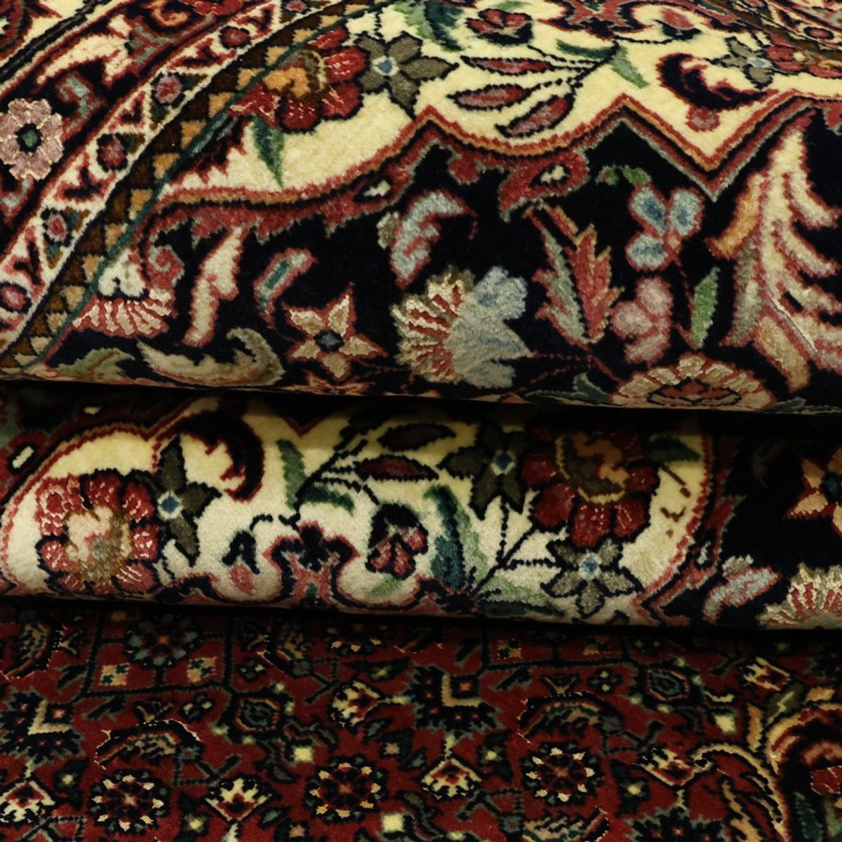 Perzisch tapijt - Bijar - Koninklijke - 194 x 153 cm - donkerrood