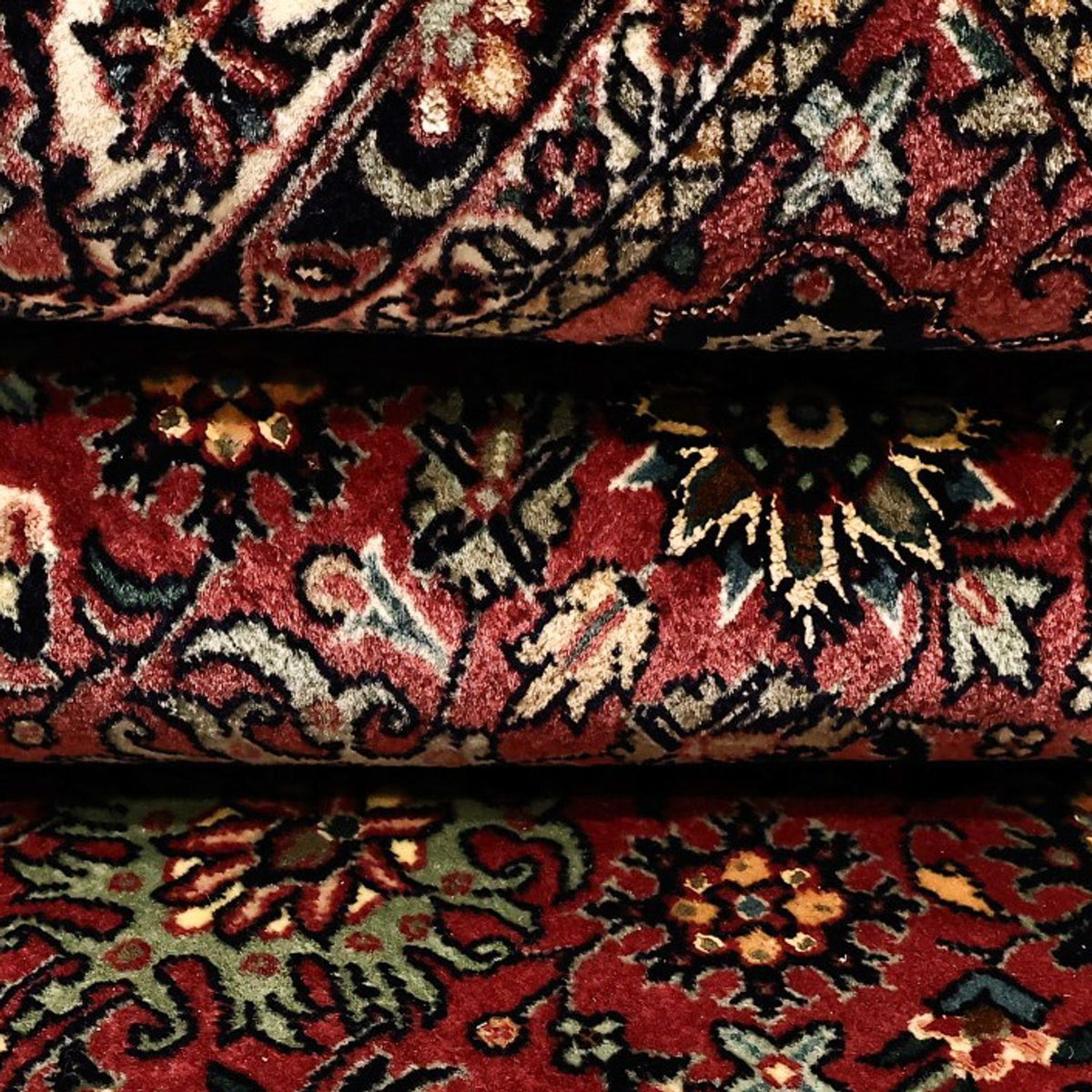 Perzisch tapijt - Bijar - Koninklijke - 163 x 153 cm - donkerrood