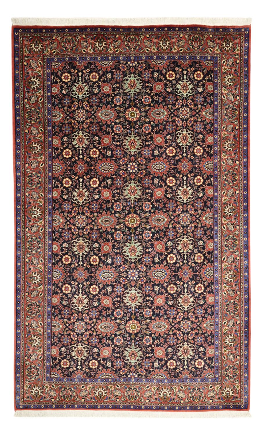 Perzisch tapijt - Bijar - Koninklijke - 212 x 130 cm - donkerblauw