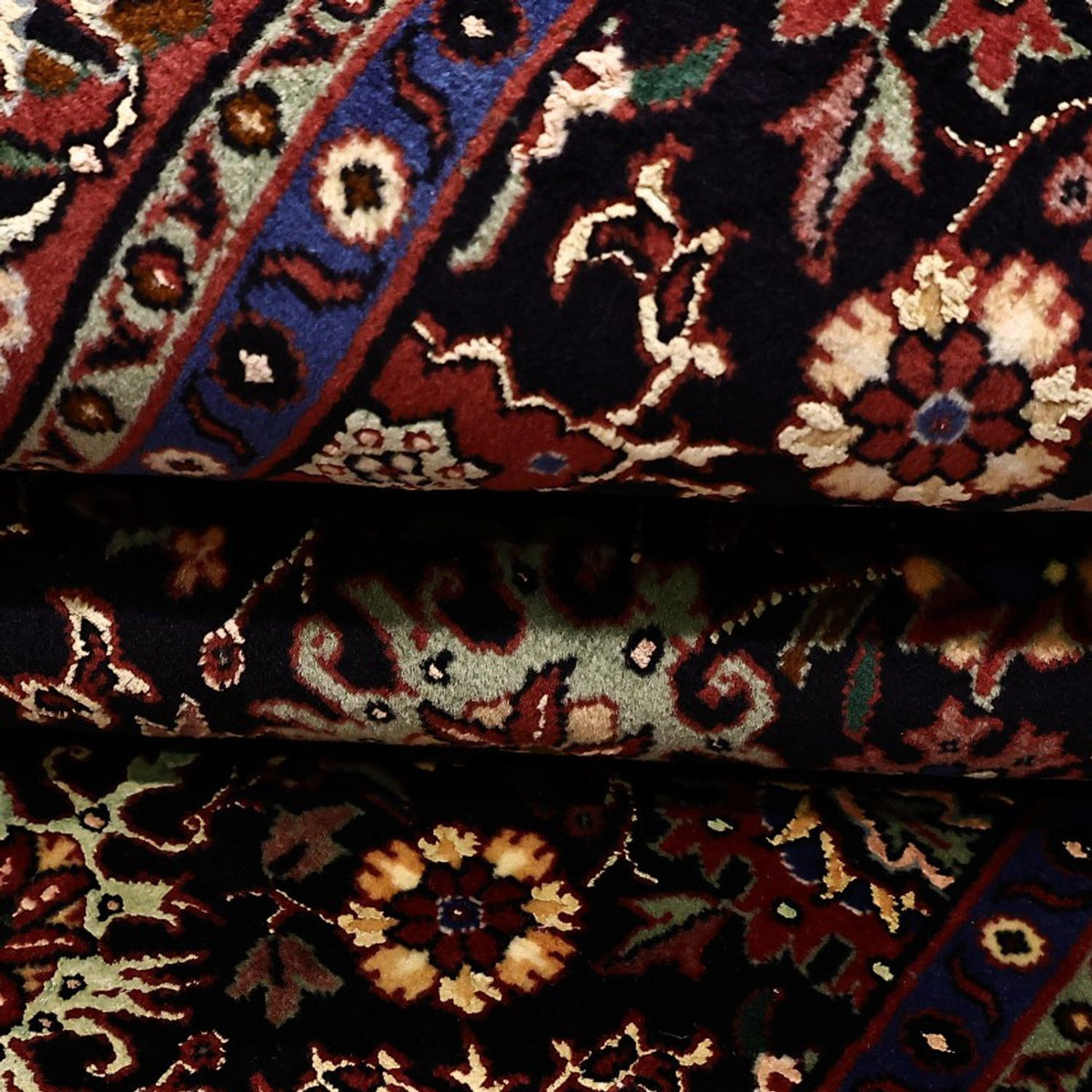 Perzisch tapijt - Bijar - Koninklijke - 212 x 130 cm - donkerblauw