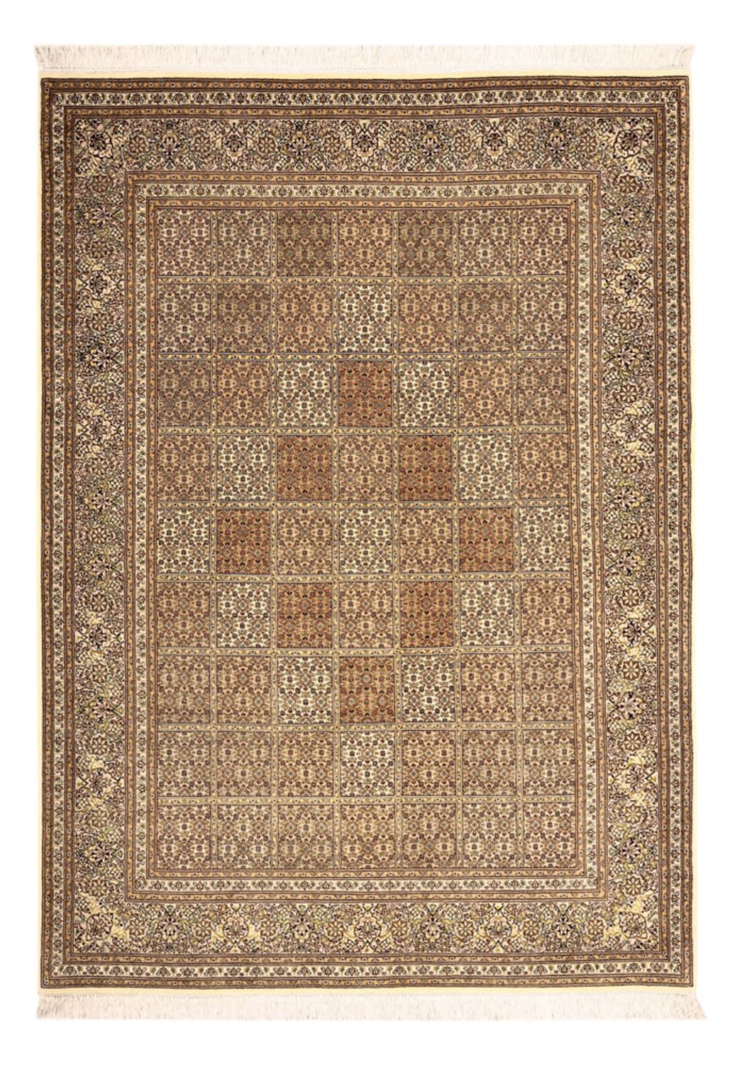 Perzisch tapijt - Tabriz - Royal - 208 x 149 cm - donker beige