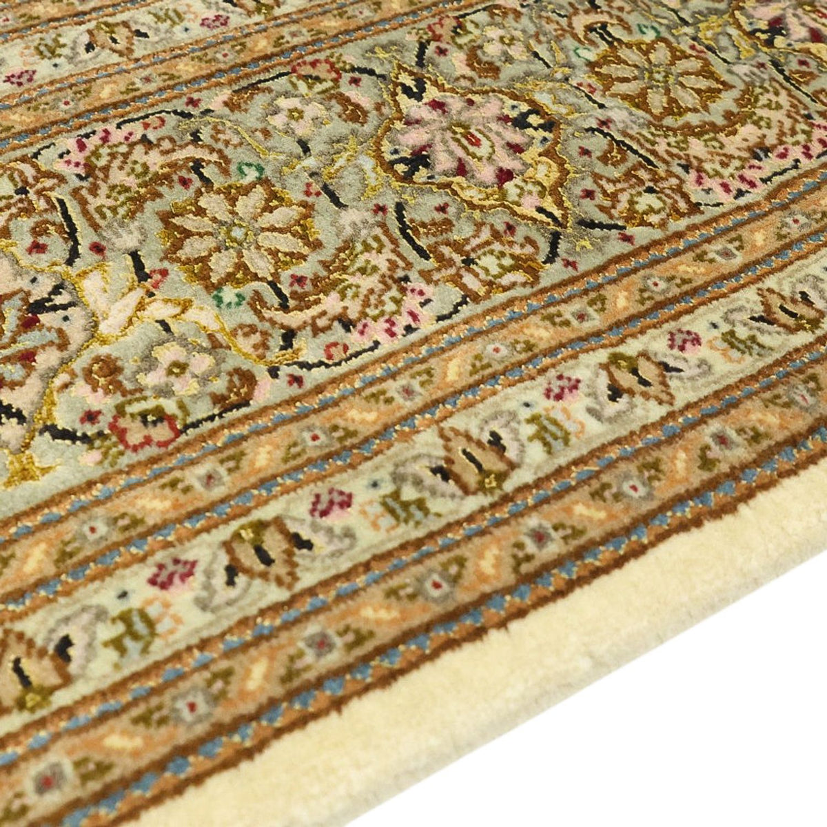 Perzisch tapijt - Tabriz - Royal - 208 x 149 cm - donker beige