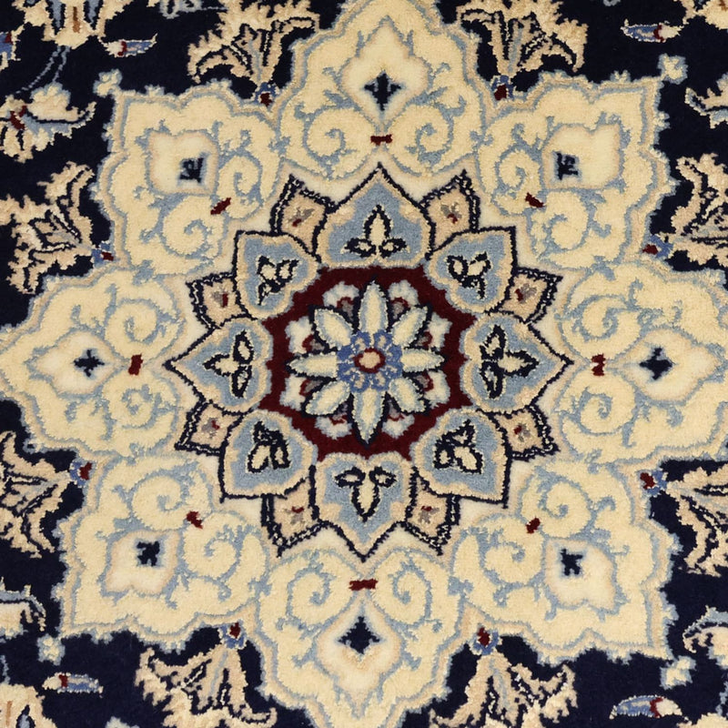 Perzisch tapijt - Nain - Koninklijk - 157 x 106 cm - donkerblauw