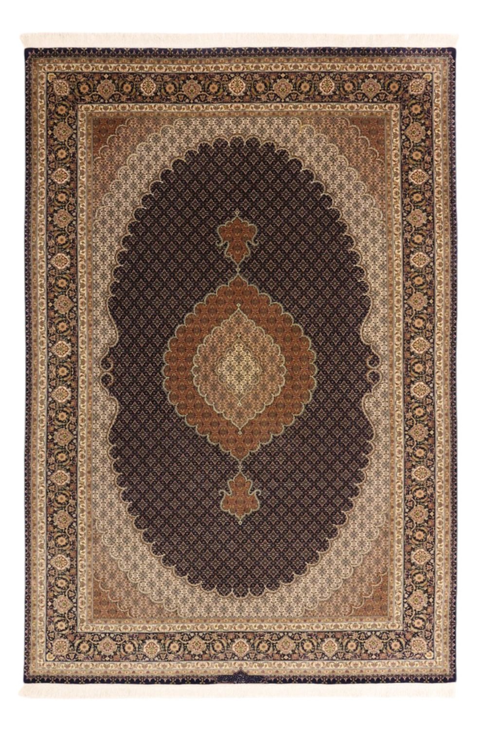 Perzisch tapijt - Tabriz - 299 x 204 cm - donker beige