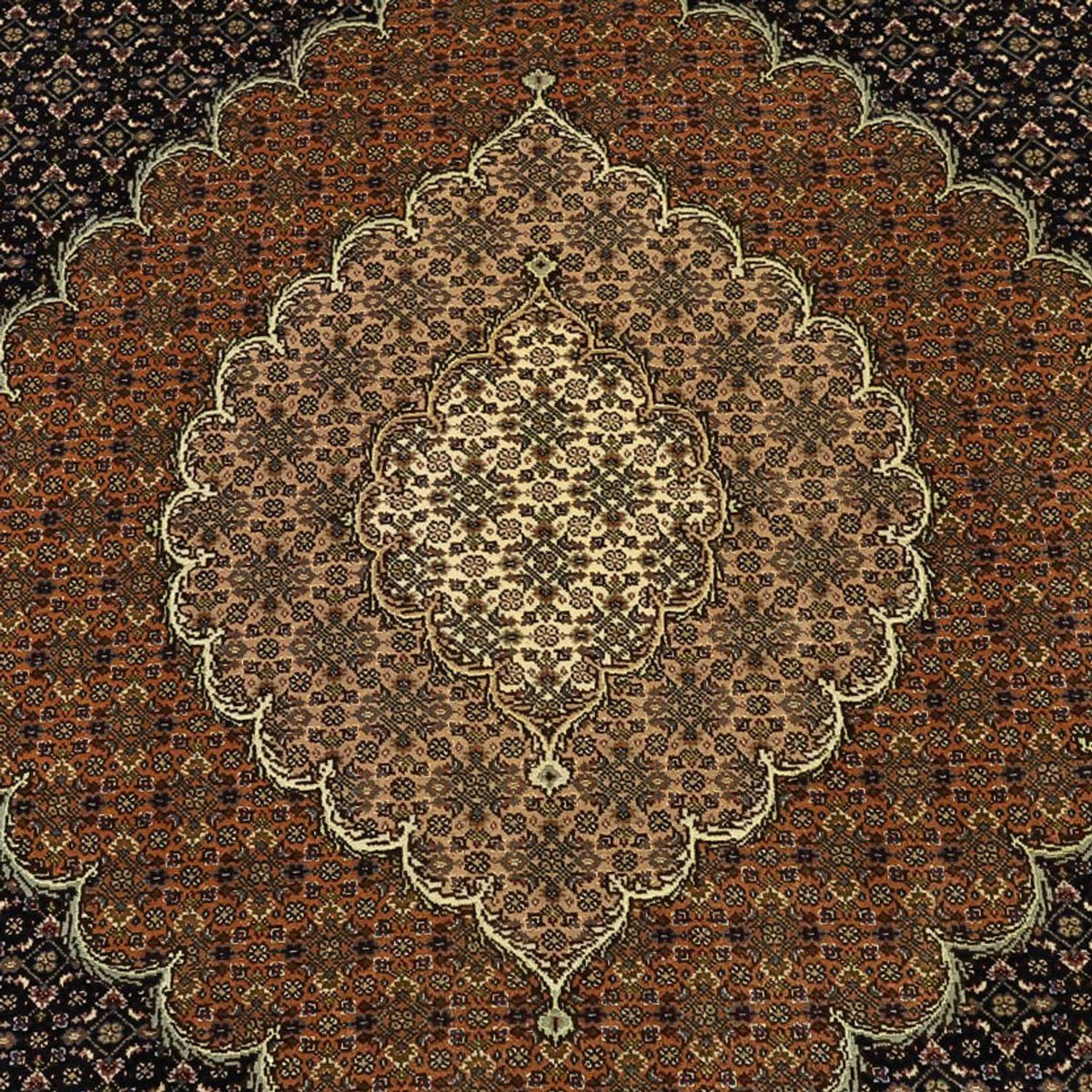 Perzisch tapijt - Tabriz - 299 x 204 cm - donker beige