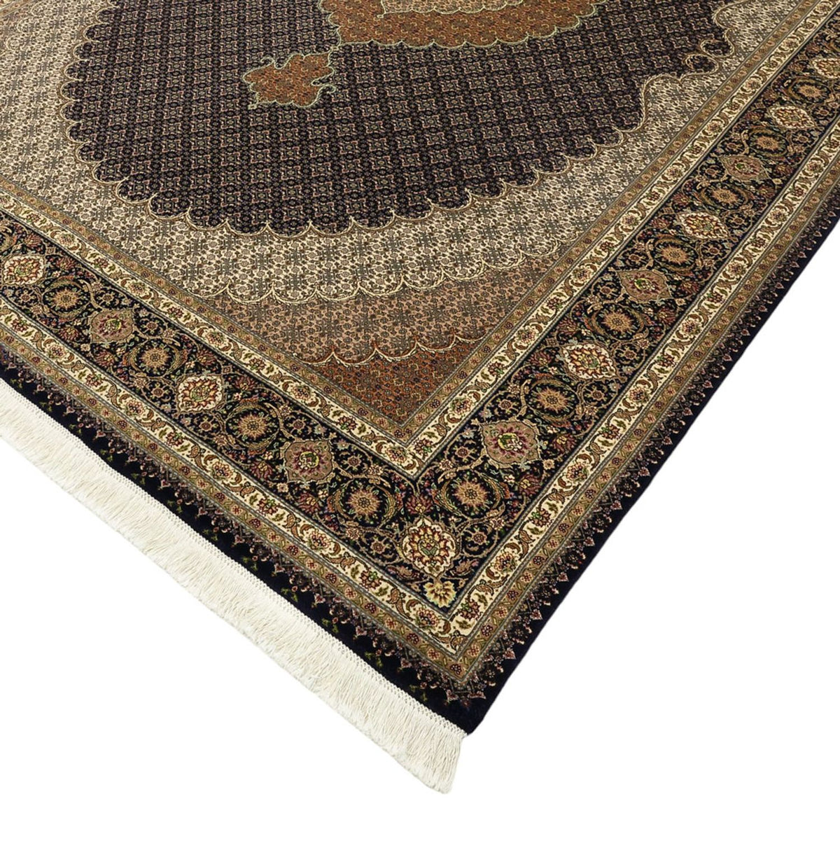 Perzisch tapijt - Tabriz - 299 x 204 cm - donker beige