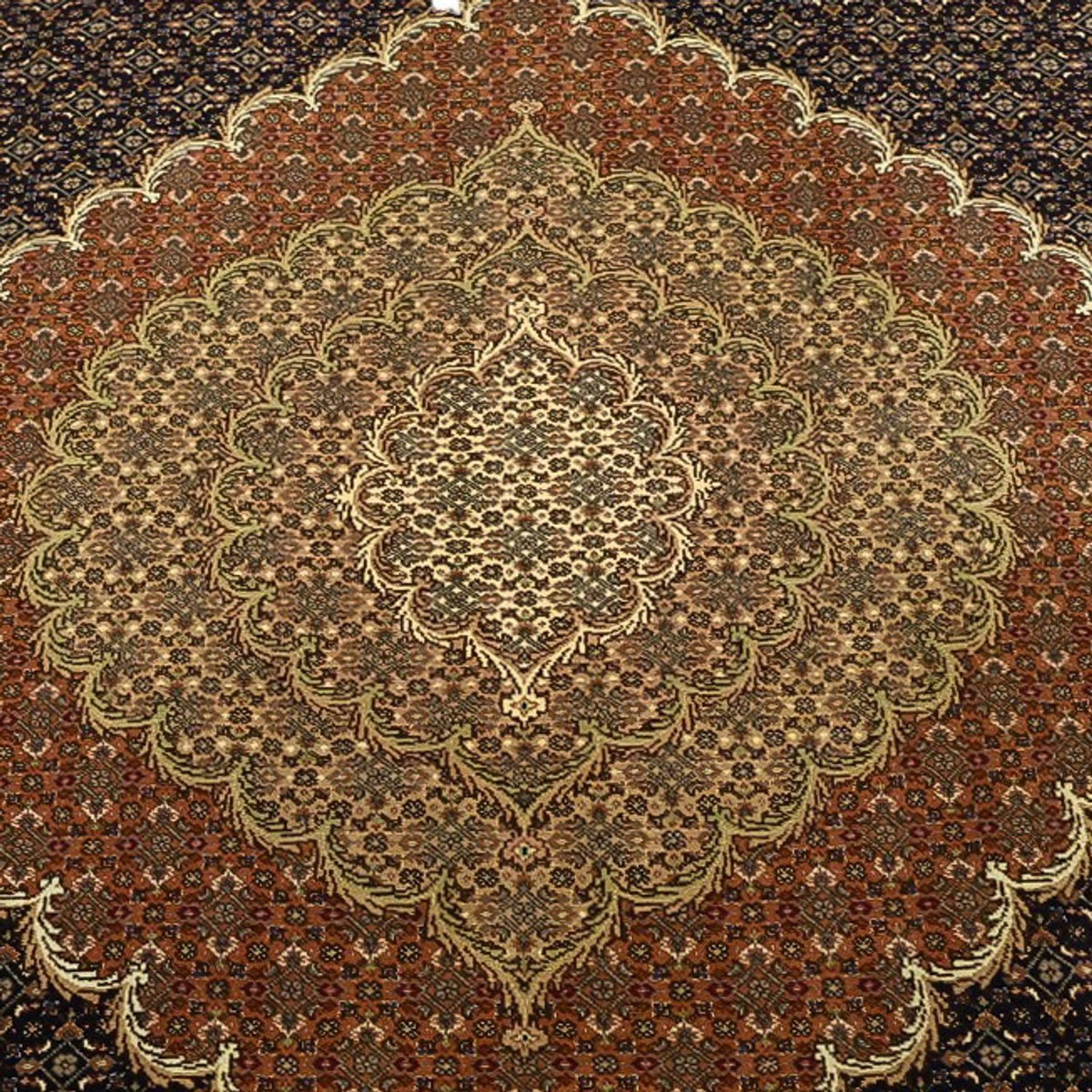 Perzisch tapijt - Tabriz - Royal - Zijden halsketting - 362 x 251 cm - donker beige