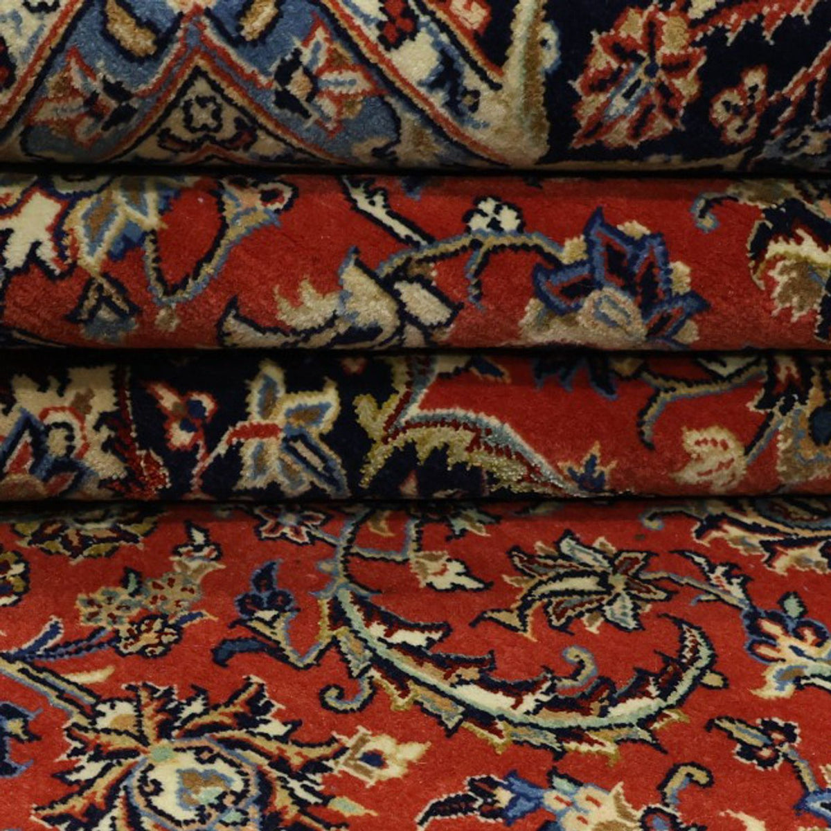 Perzisch tapijt - Ghom - Koninklijk - Zijden halsketting - 220 x 141 cm - rood