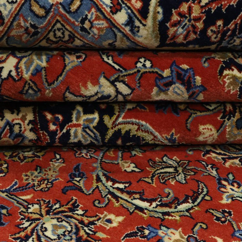 Perzisch tapijt - Ghom - Koninklijk - Zijden halsketting - 220 x 141 cm - rood