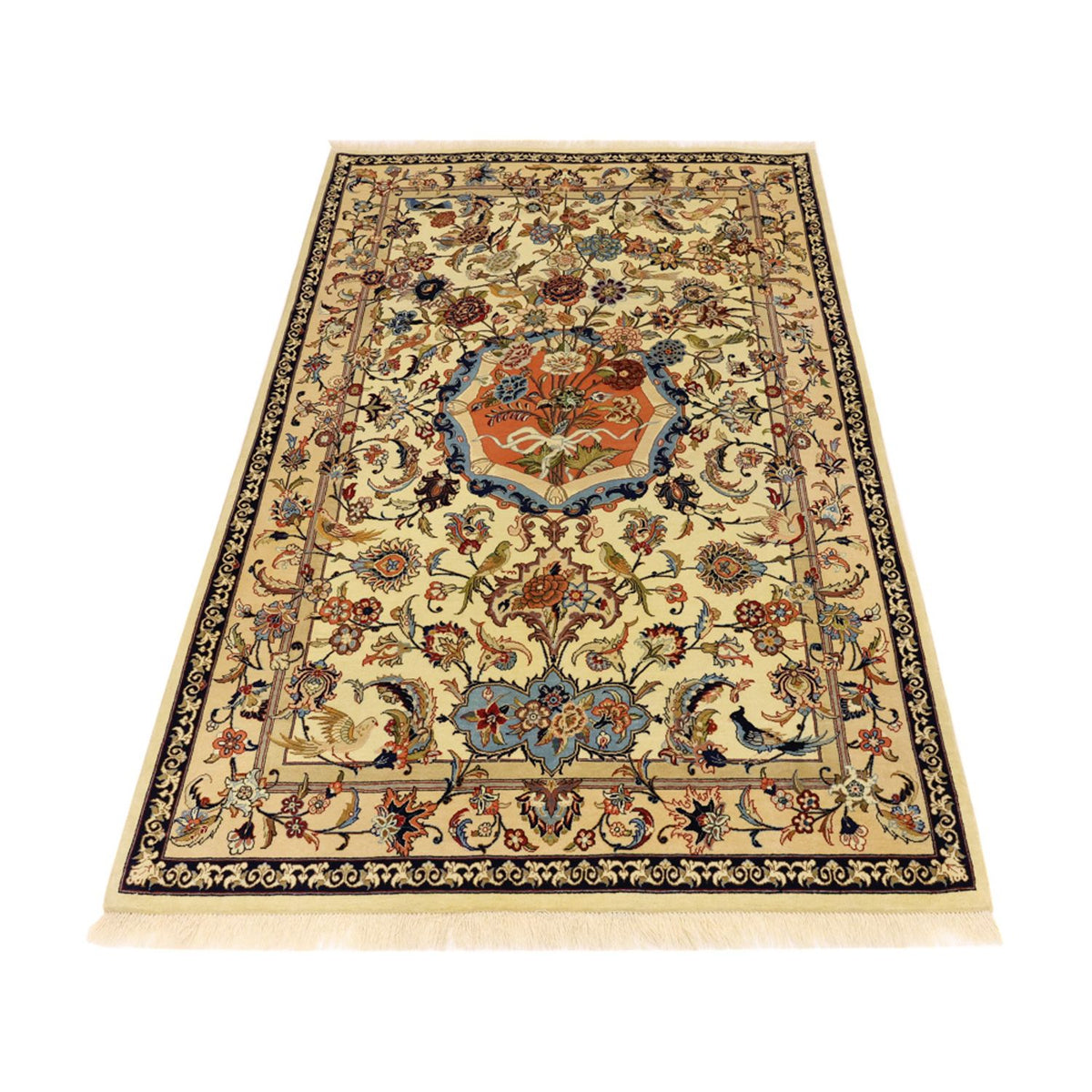 Perzisch tapijt - Isfahan - Premium - 156 x 100 cm - beige