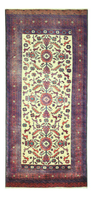 Loper Baluch tapijt - 212 x 97 cm - lichtgroen