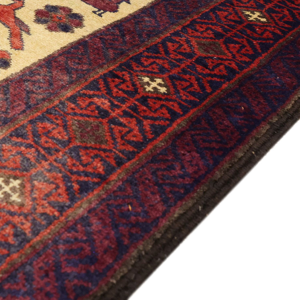 Loper Baluch tapijt - 212 x 97 cm - lichtgroen