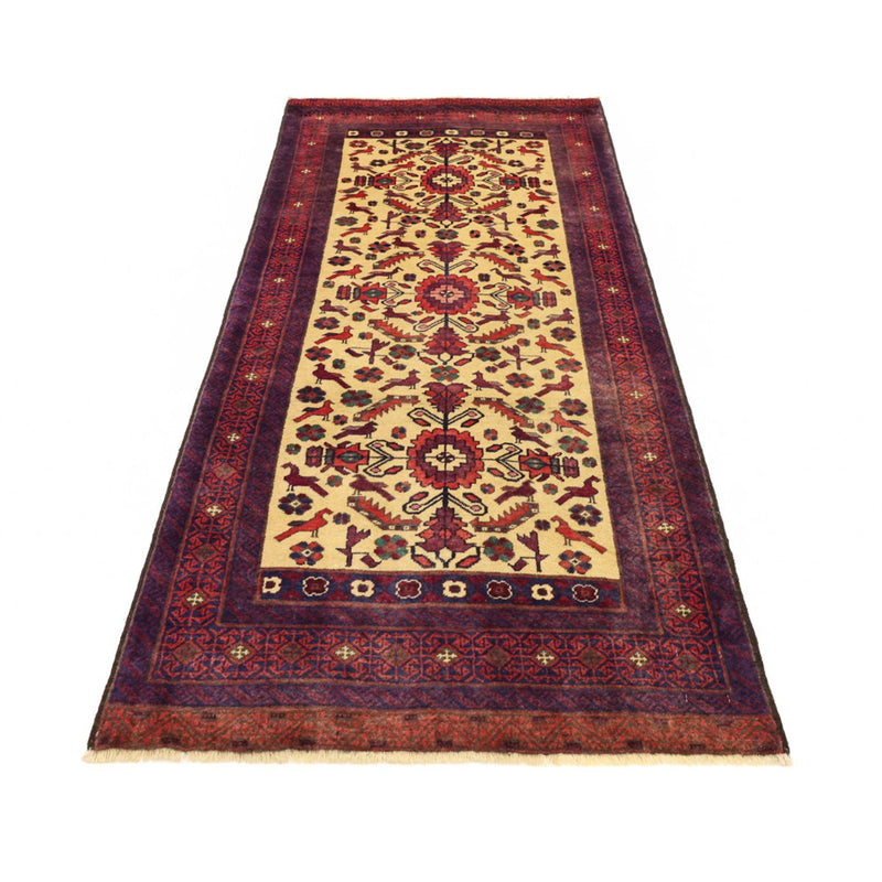 Loper Baluch tapijt - 212 x 97 cm - lichtgroen