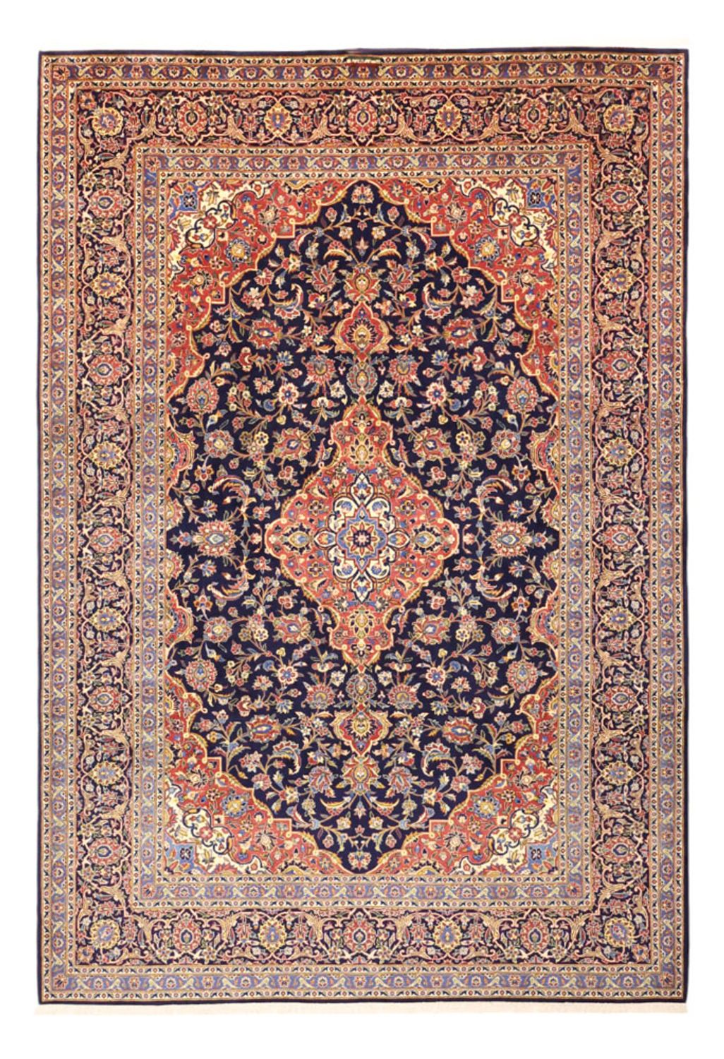Perzisch tapijt - Keshan - 321 x 221 cm - donkerblauw
