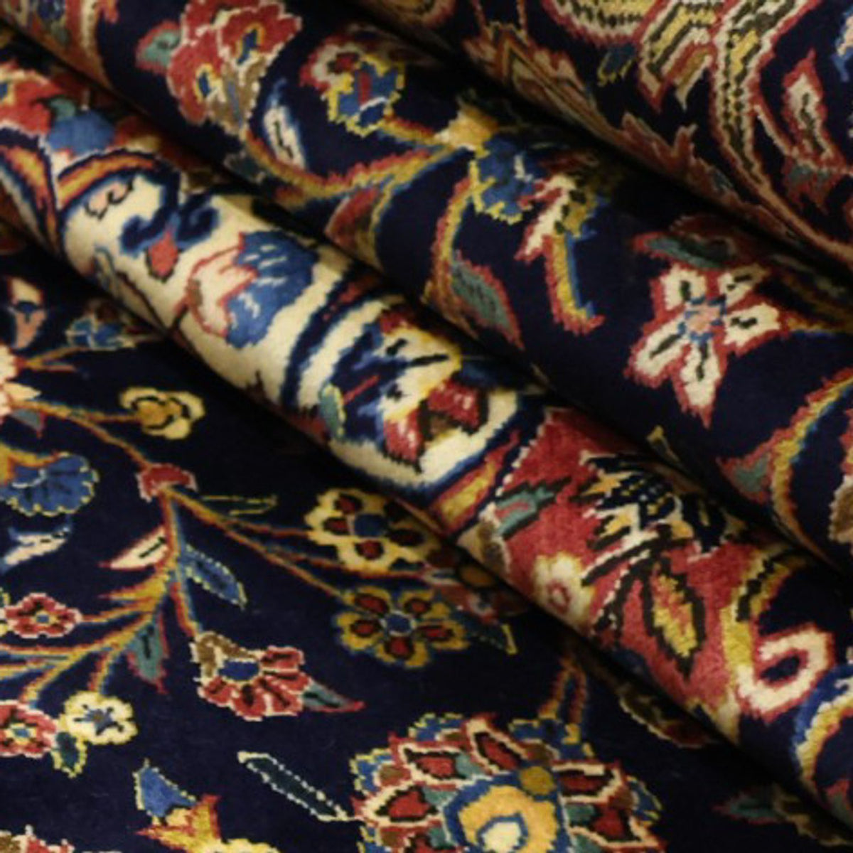 Perzisch tapijt - Keshan - 321 x 221 cm - donkerblauw