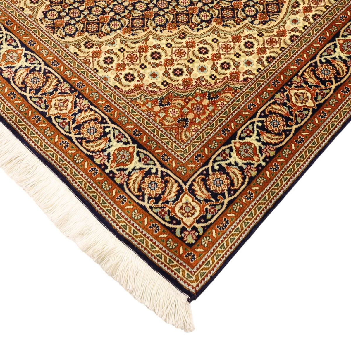 Perzisch tapijt - Tabriz - Royal - Koninklijke - 153 x 101 cm - donker beige