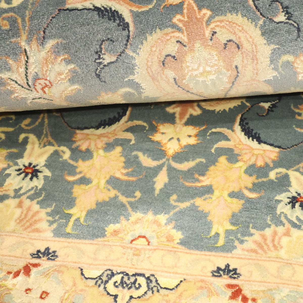 Perzisch tapijt - Tabriz - 119 x 81 cm - lichtblauw