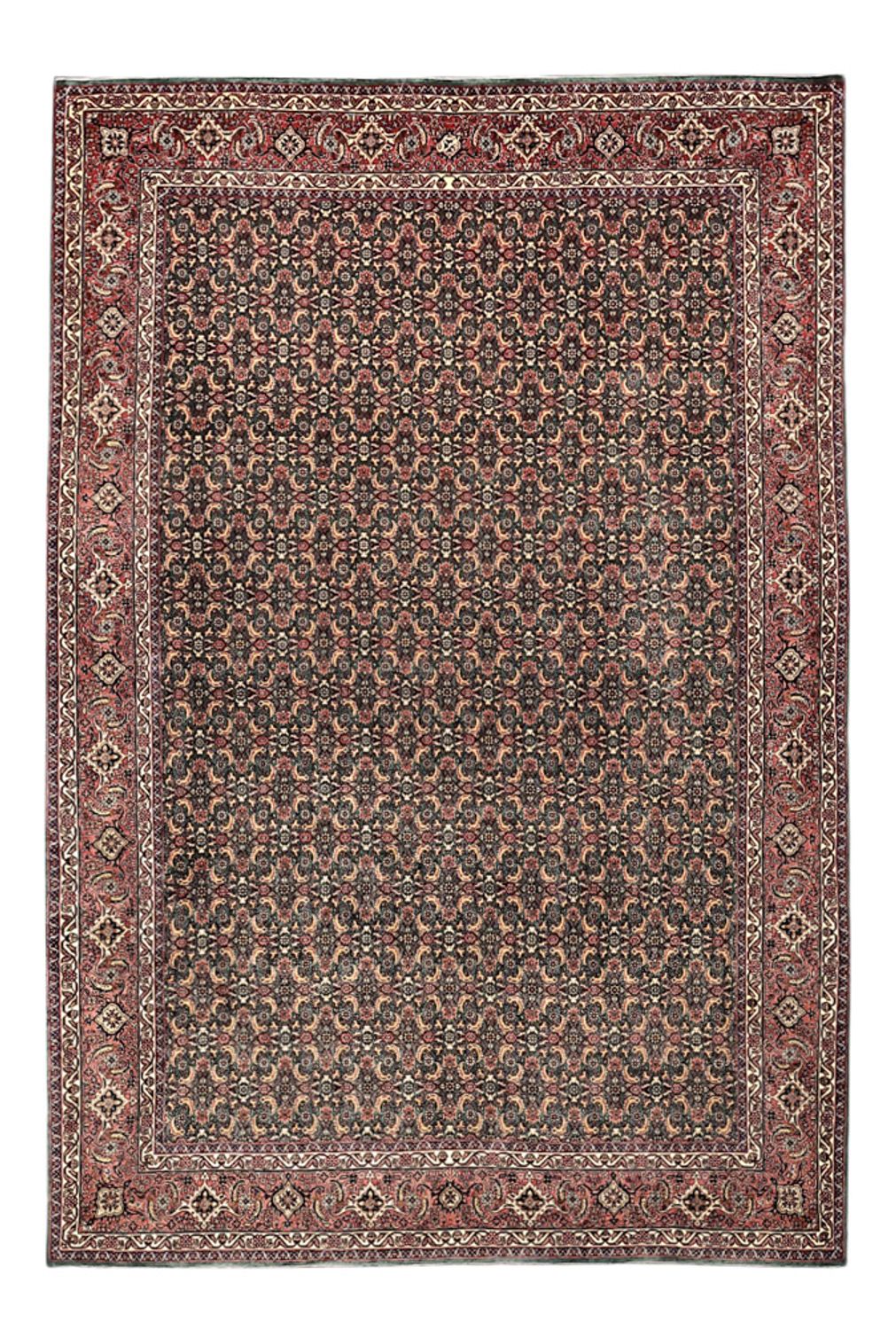 Perzisch tapijt - Bijar - Koninklijke - 301 x 203 cm - donkerblauw
