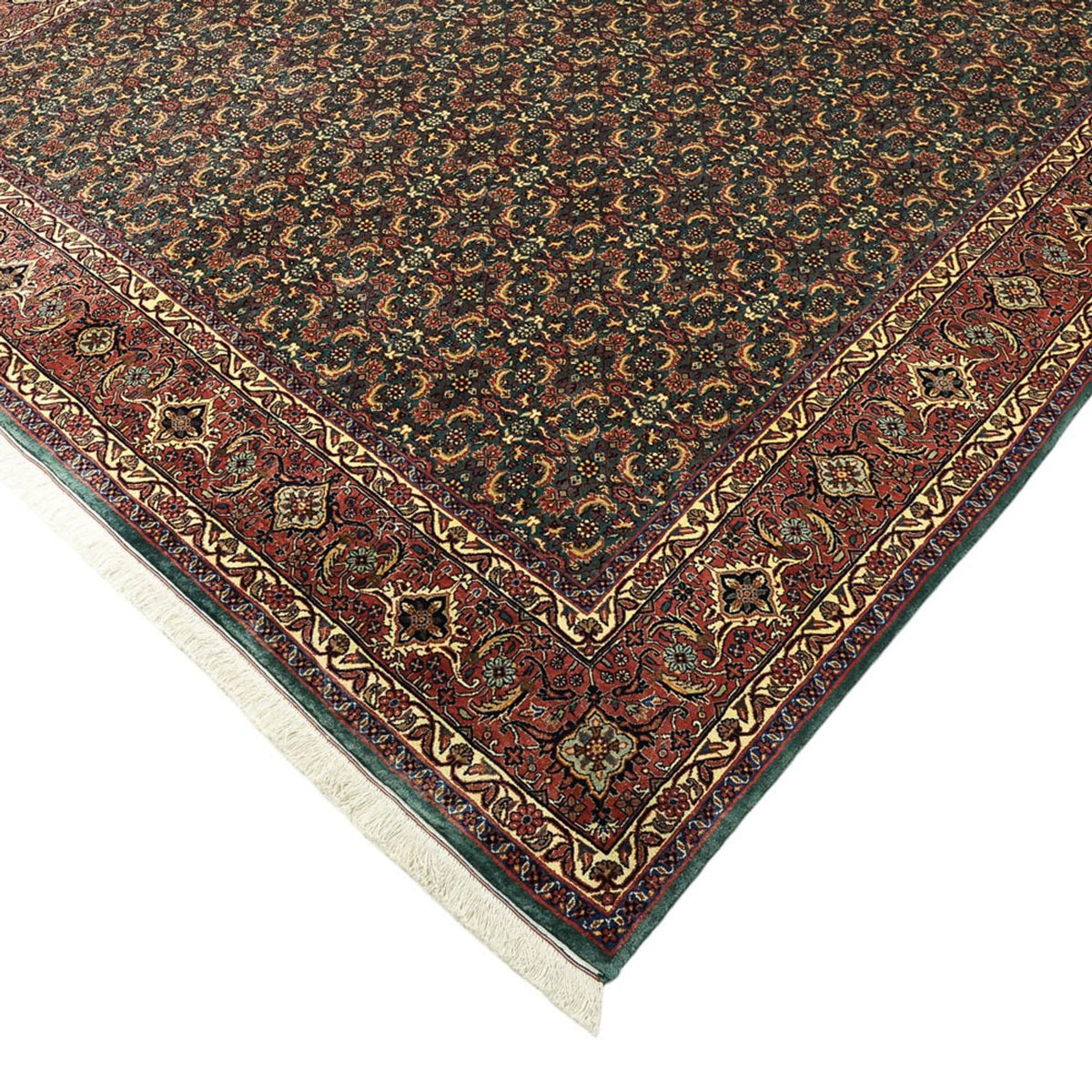 Perzisch tapijt - Bijar - Koninklijke - 301 x 203 cm - donkerblauw
