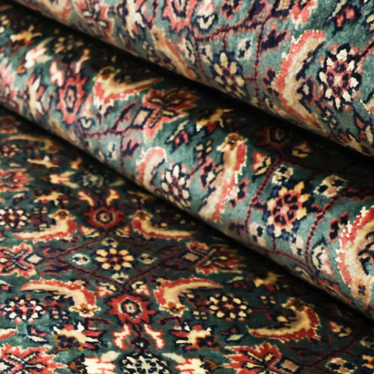 Perzisch tapijt - Bijar - Koninklijke - 301 x 203 cm - donkerblauw