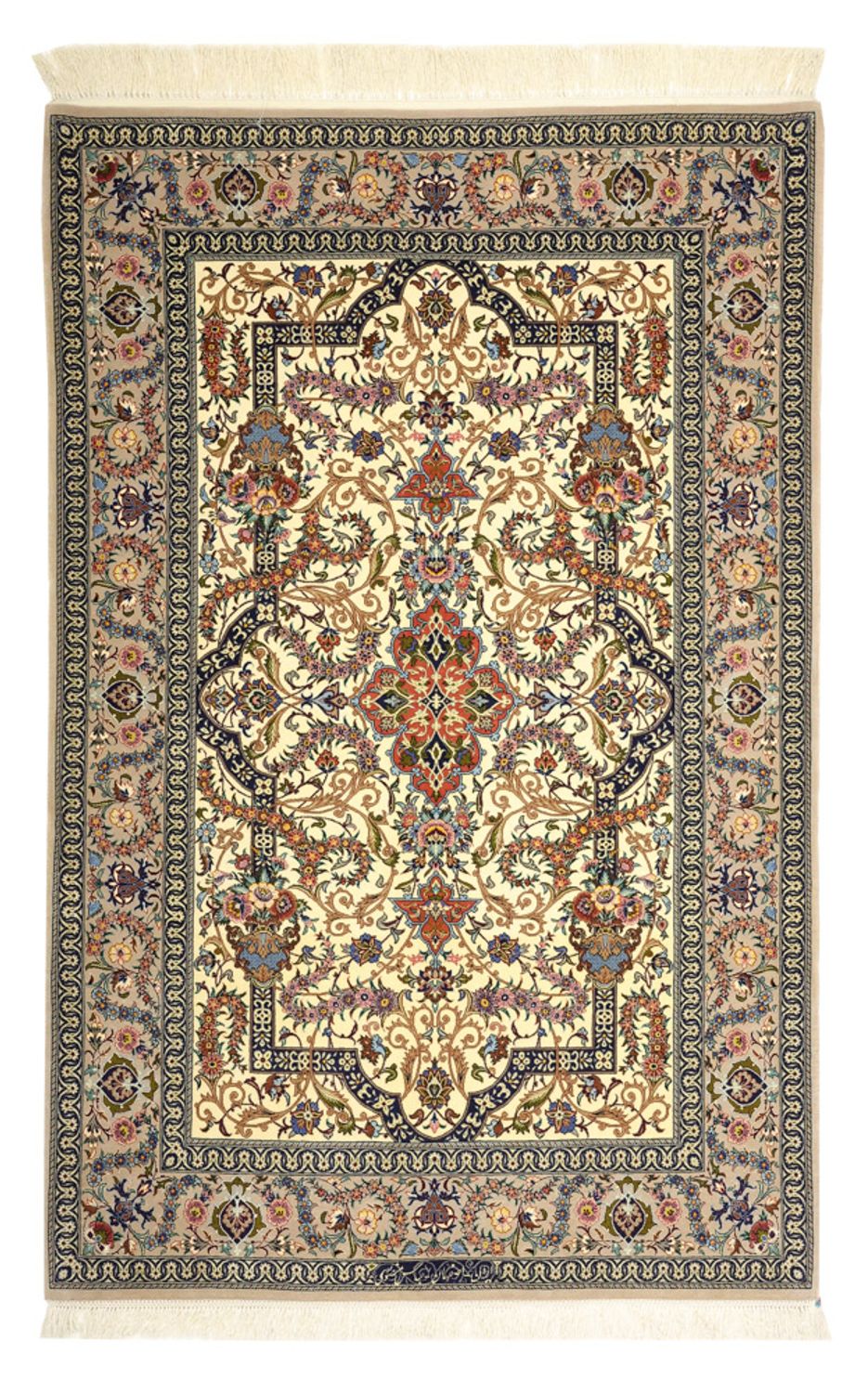 Perzisch tapijt - Isfahan - Premium - 171 x 111 cm - donker beige