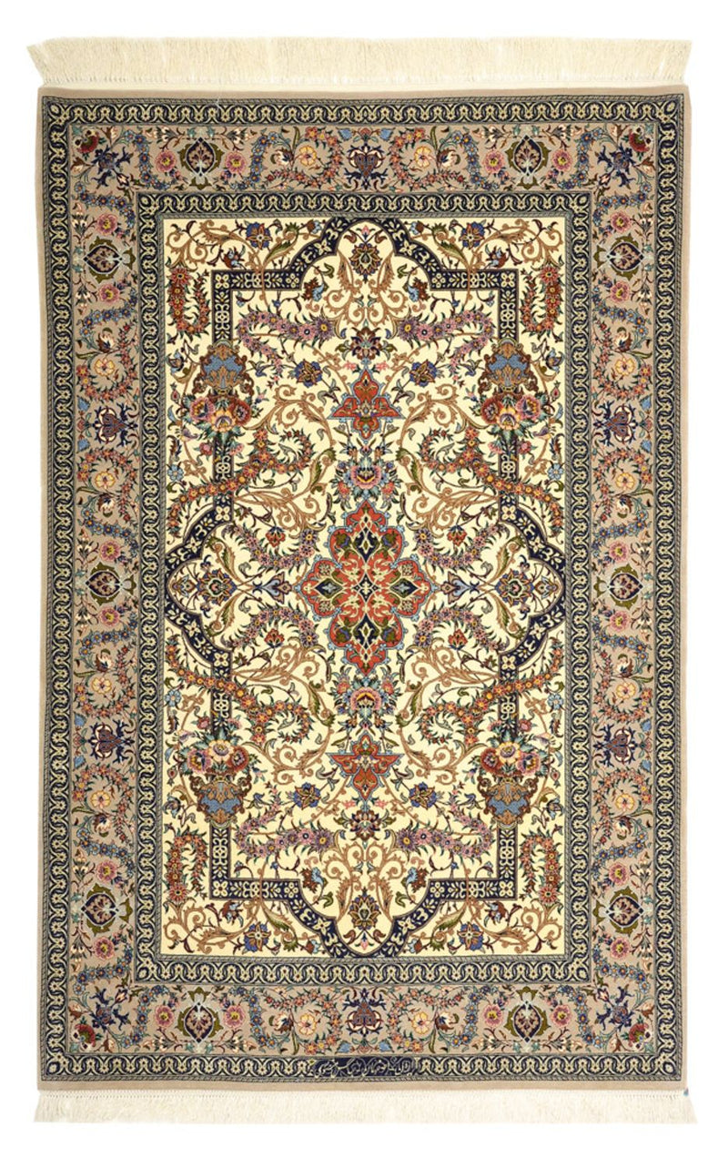 Perzisch tapijt - Isfahan - Premium - 171 x 111 cm - donker beige