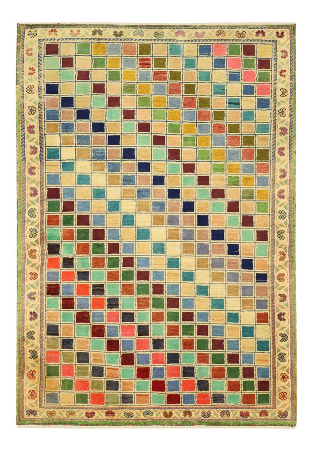 Gabbeh Tapijt - Loribaft Perzisch - 117 x 79 cm - veelkleurig
