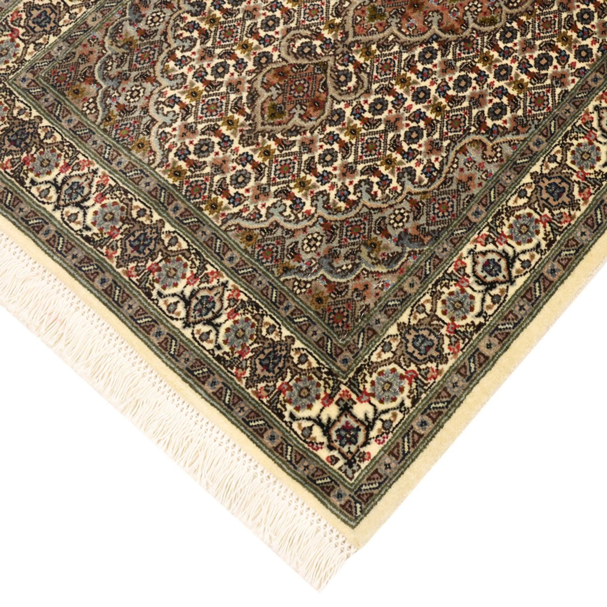 Perzisch tapijt - Tabriz - Royal - 92 x 59 cm - donker beige