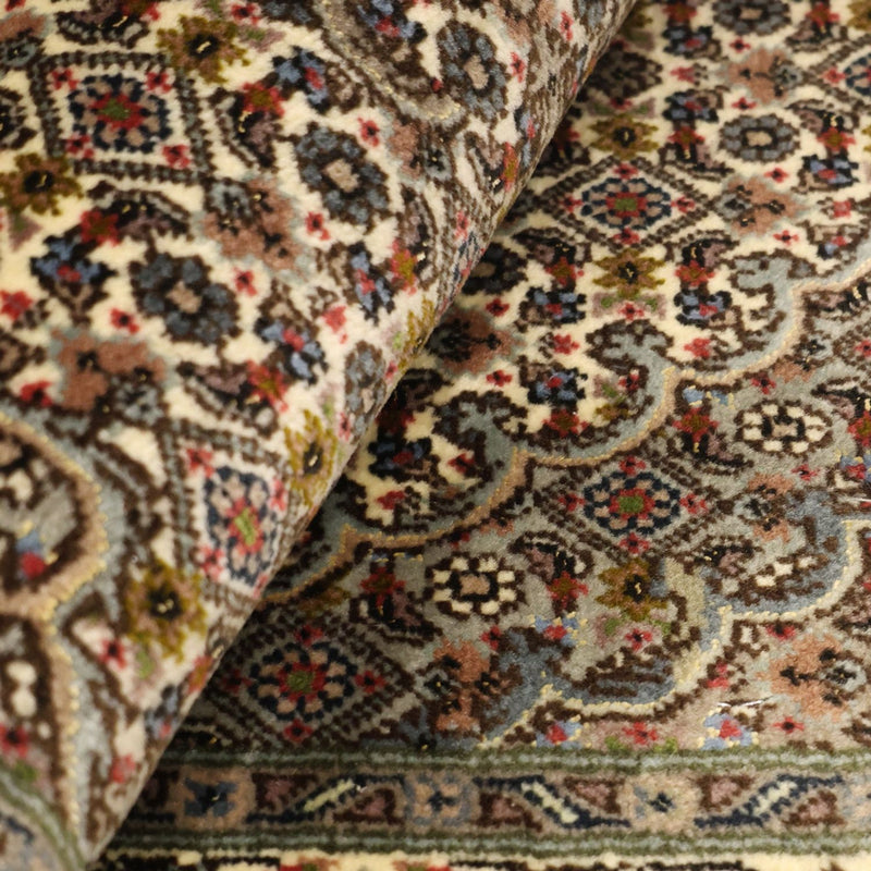 Perzisch tapijt - Tabriz - Royal - 92 x 59 cm - donker beige