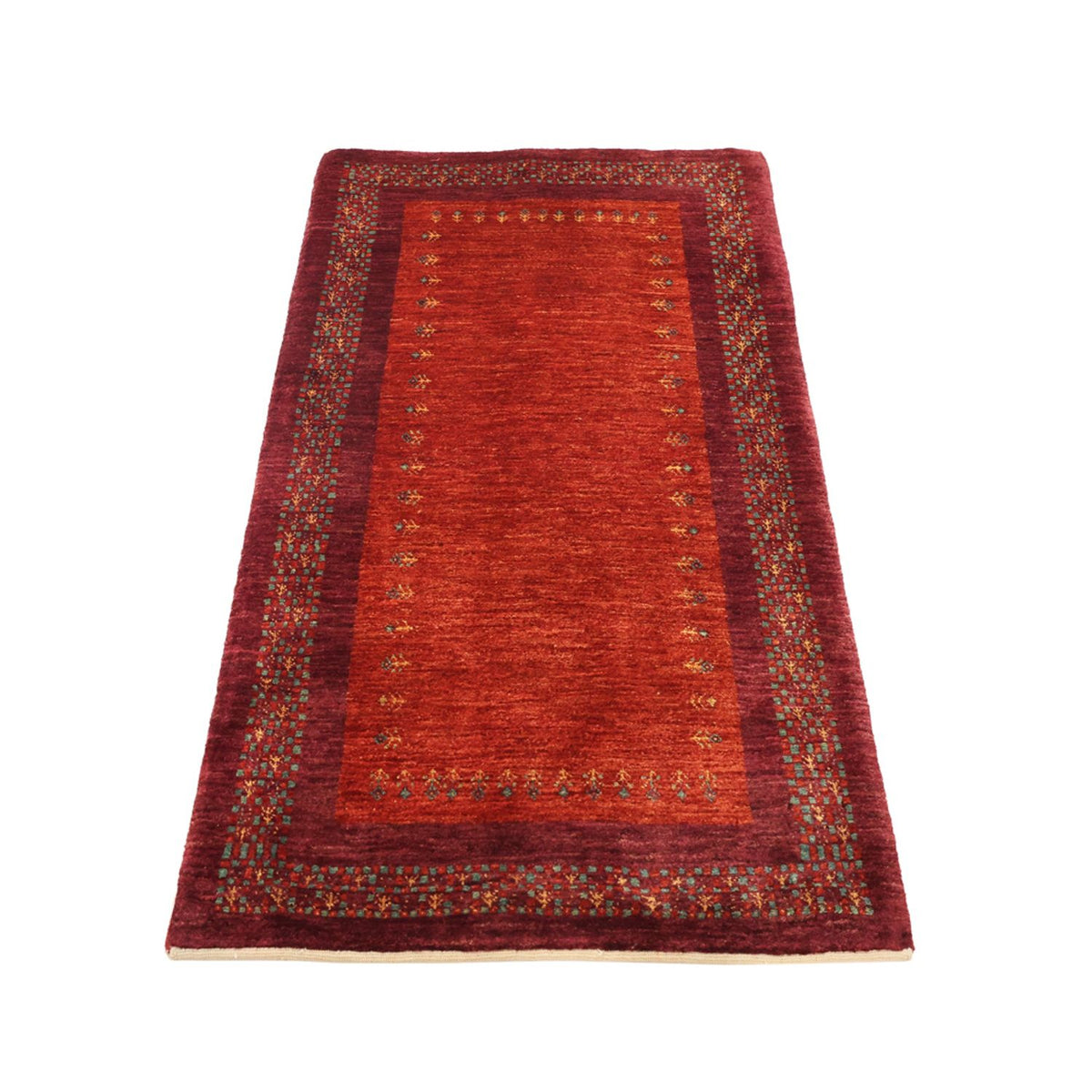Gabbeh Tapijt - Kashkuli Perzisch - 145 x 78 cm - donkerrood