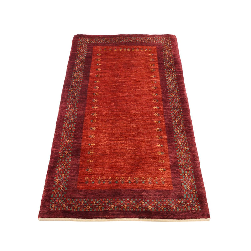Gabbeh Tapijt - Kashkuli Perzisch - 145 x 78 cm - donkerrood