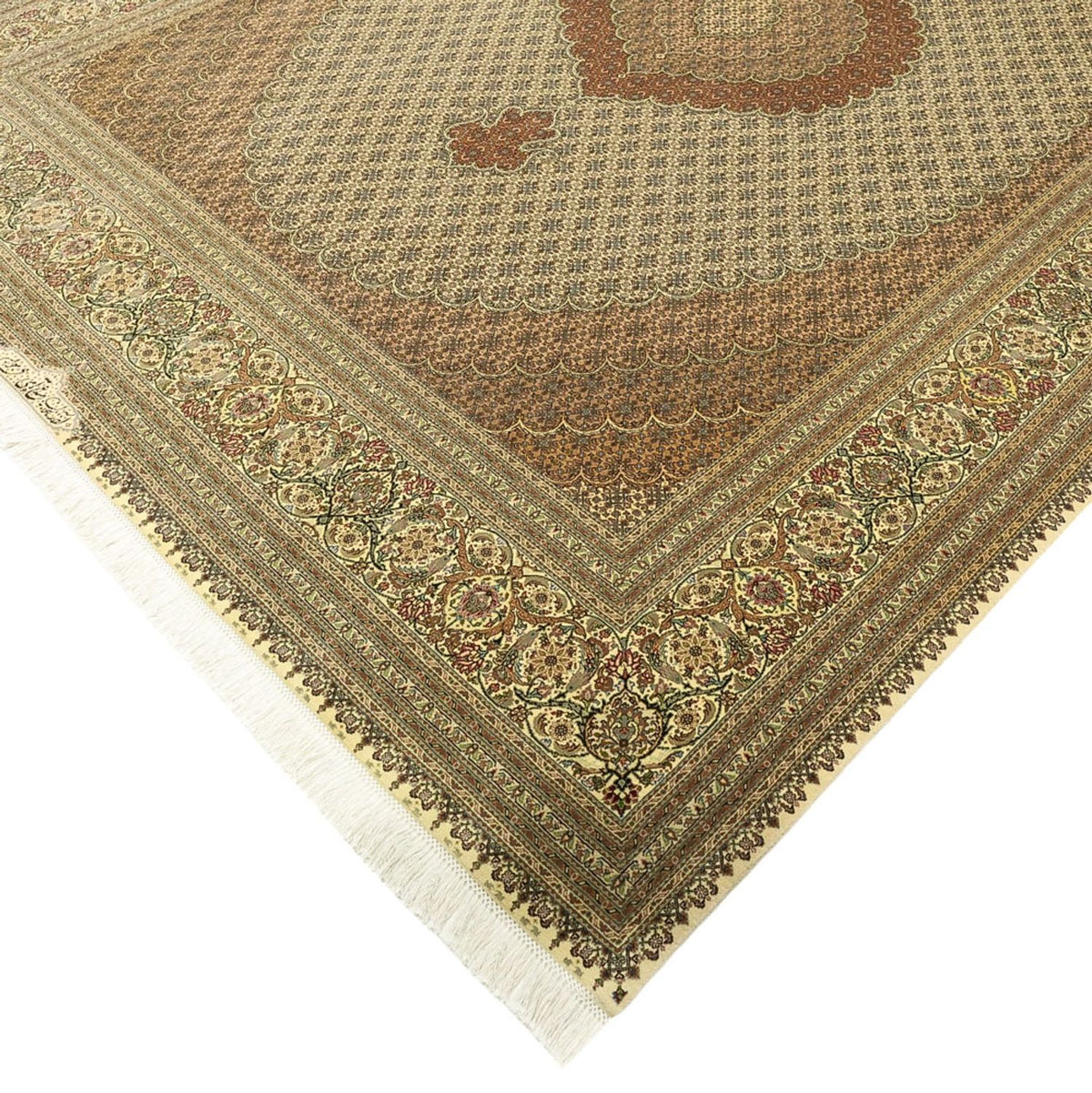 Perzisch tapijt - Tabriz - Royal - Koninklijke - 350 x 251 cm - zand