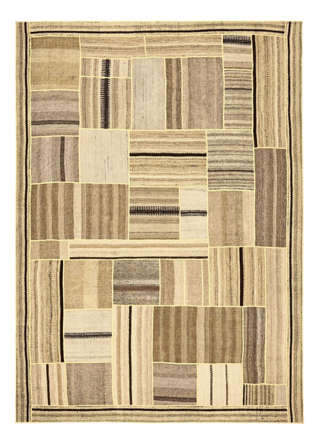 Kelim tapijt - Oosters - 234 x 172 cm - donker beige