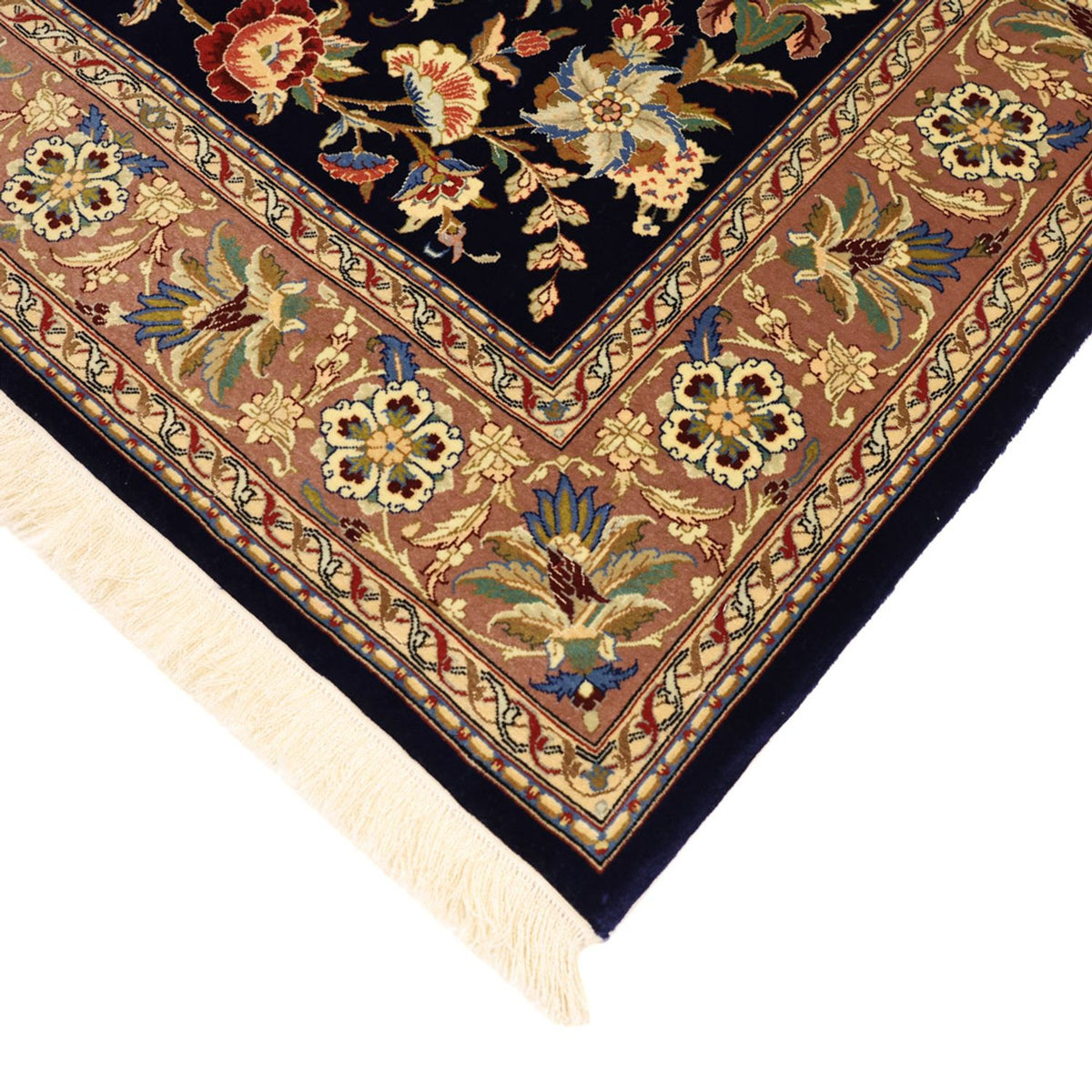Perzisch tapijt - Isfahan - Premium - 151 x 101 cm - donkerblauw