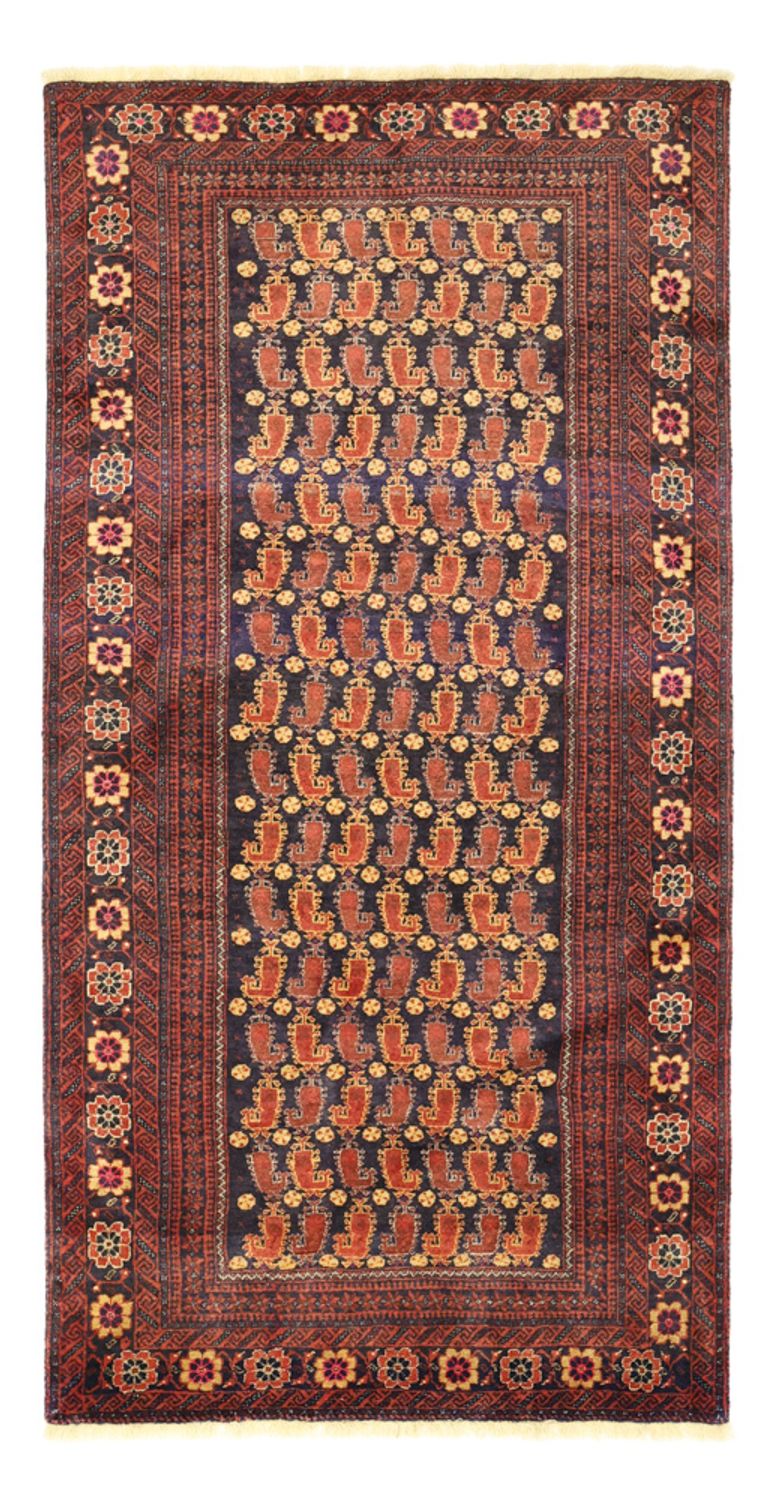 Loper Baluch tapijt - 190 x 98 cm - donkerrood