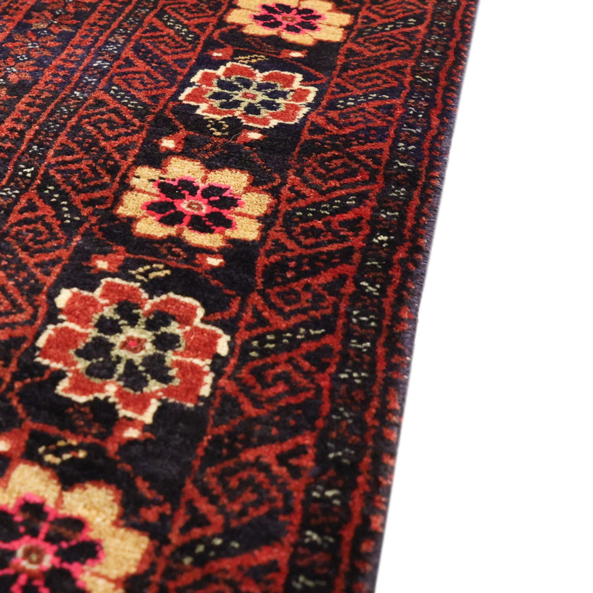 Loper Baluch tapijt - 190 x 98 cm - donkerrood