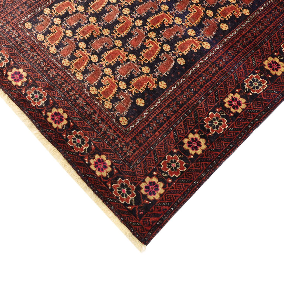 Loper Baluch tapijt - 190 x 98 cm - donkerrood
