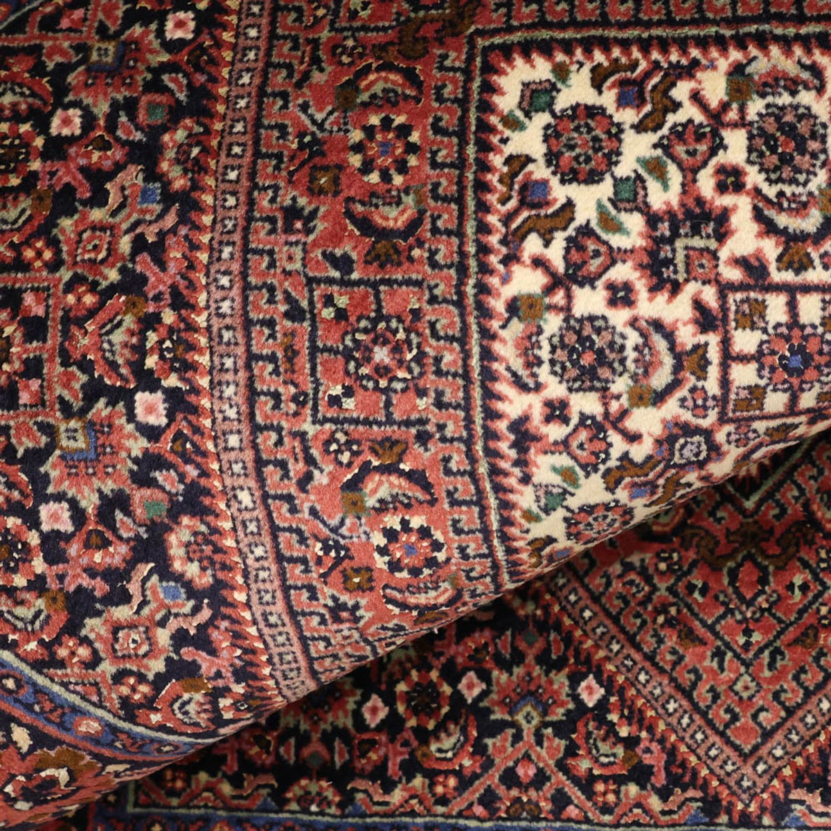 Perzisch tapijt - Bijar - 130 x 72 cm - roest