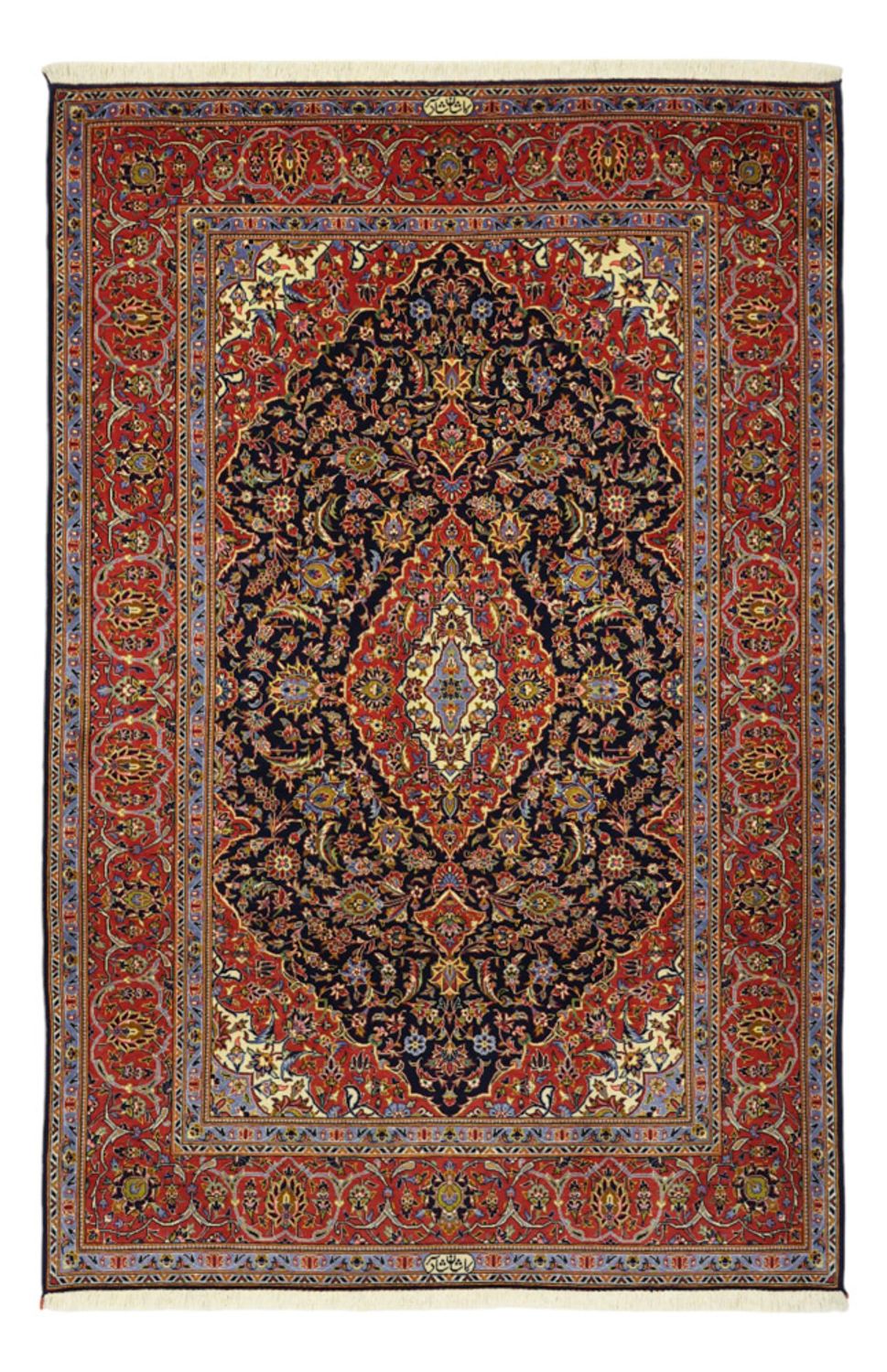 Perzisch tapijt - Keshan - 208 x 139 cm - donkerrood