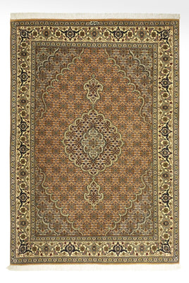 Perzisch tapijt - Tabriz - Royal - Koninklijke - 150 x 102 cm - zand