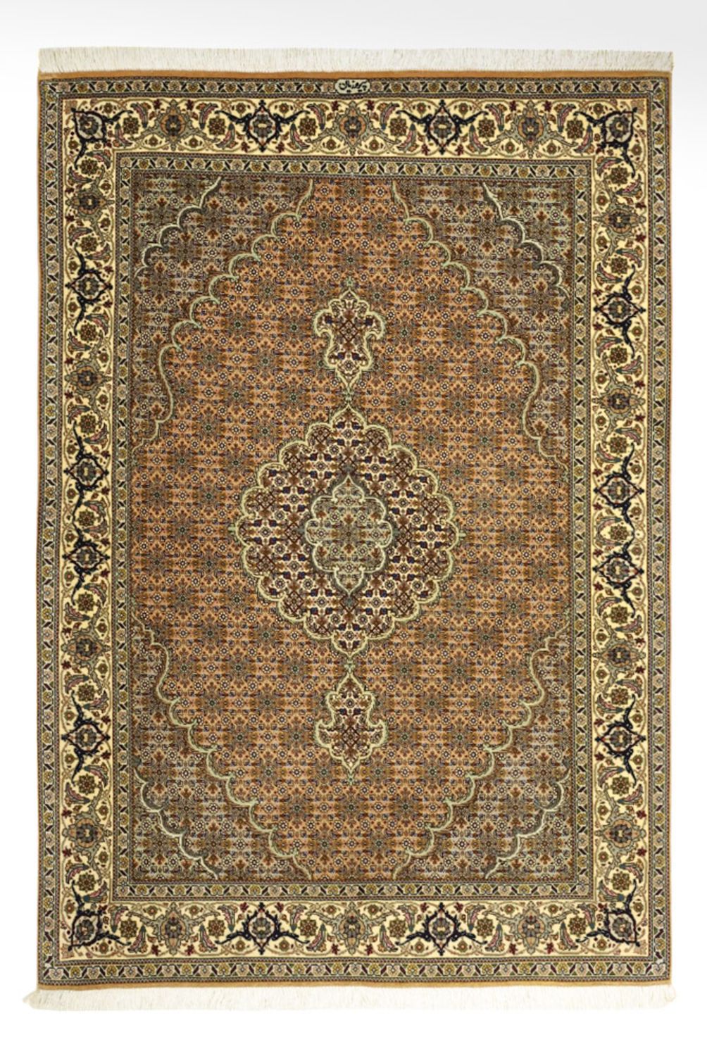 Perzisch tapijt - Tabriz - Royal - Koninklijke - 150 x 102 cm - zand